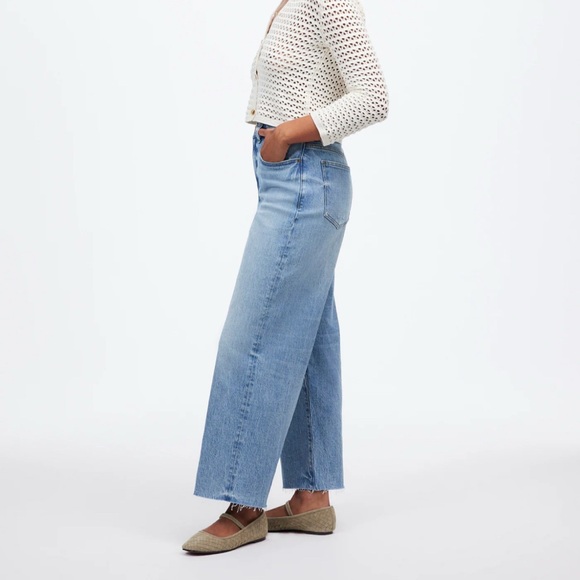 MADEWELL The Curvy Perfect Vintage Wide-Leg Crop Jean- 30” - Picture 7 of 11